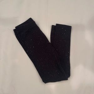 Black sparkle leggings
